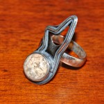 СРЕБЪРЕН ПРЪСТЕН С АХАТ